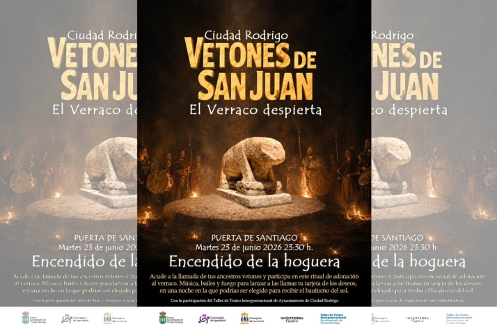 Fuego, teatro y misticismo vet&oacute;n para renovar la v&iacute;spera de San Juan mirobrigense | Imagen 1