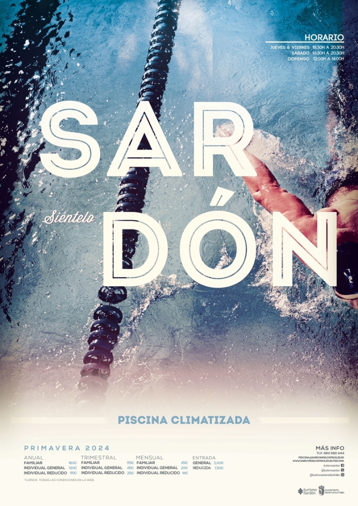 Comienza la temporada de primavera en la piscina climatizada de Sard&oacute;n de los Frailes | Imagen 1