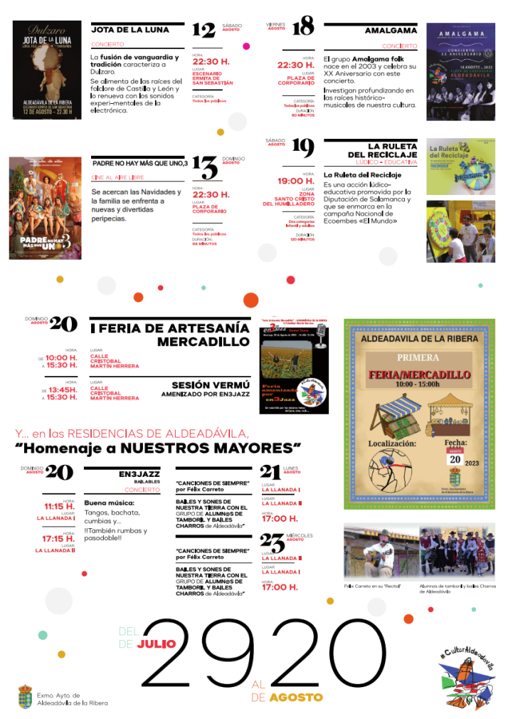 Comienza en Aldead&aacute;vila una nueva edici&oacute;n de su &lsquo;Verano Cultural&rsquo;  | Imagen 2