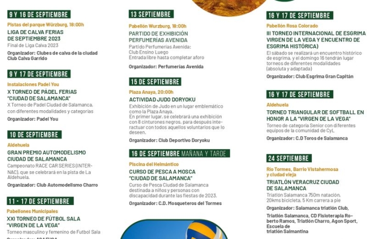 M&aacute;s de 20 actividades en el programa deportivo de las Ferias y Fiestas | Imagen 2