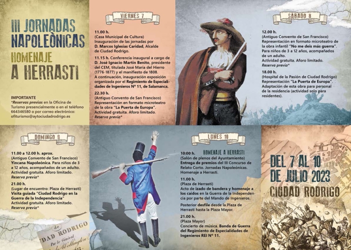 Programa III Jornadas Napole&oacute;nicas D&iacute;a de Herrasti Ciudad Rodrigo | Imagen 1