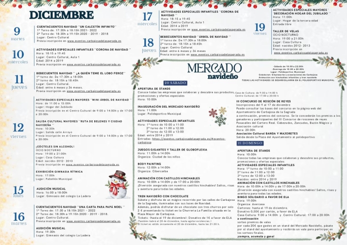 Carbajosa da la bienvenida a la Navidad con la apertura del &lsquo;Bel&eacute;n Verde&rsquo; y m&aacute;s de medio centenar de propuestas | Imagen 4