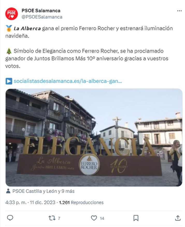 Felicidad absoluta en La Alberca: As&iacute; conocieron y reaccionaron los vecinos al proclamarse ganadora del concurso | Imagen 1