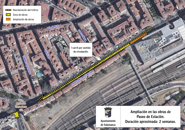 Cortes de tráfico en la calle Imperial y el paseo de la Estación a partir de este martes | Imagen 2