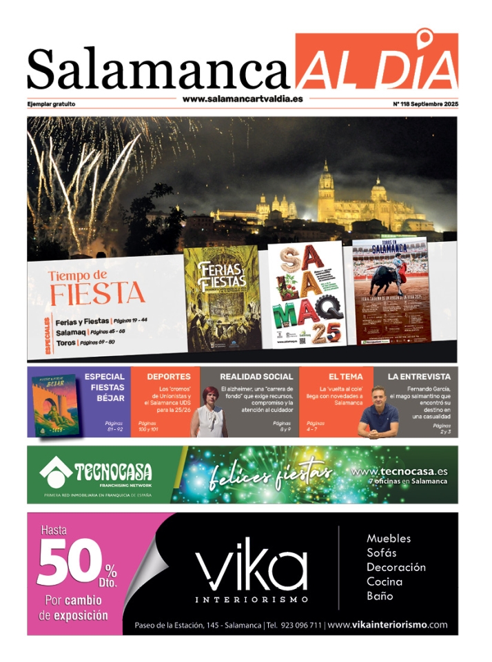 Este jueves sale a la calle el n&uacute;mero de septiembre del peri&oacute;dico de papel SALAMANCA AL D&Iacute;A | Imagen 1