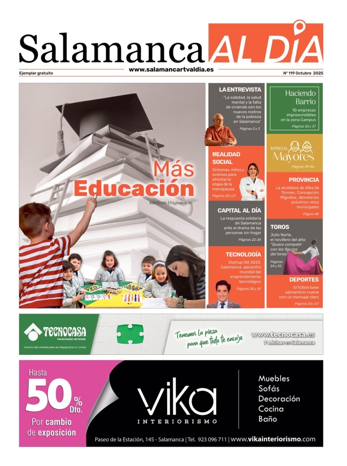 Este jueves sale a la calle el n&uacute;mero de octubre del peri&oacute;dico de papel SALAMANCA AL D&Iacute;A | Imagen 1