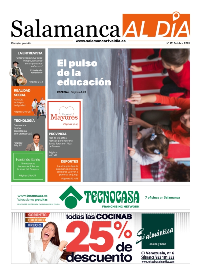 Este miércoles sale a la calle el número de octubre del periódico de papel SALAMANCA AL DÍA | Imagen 1