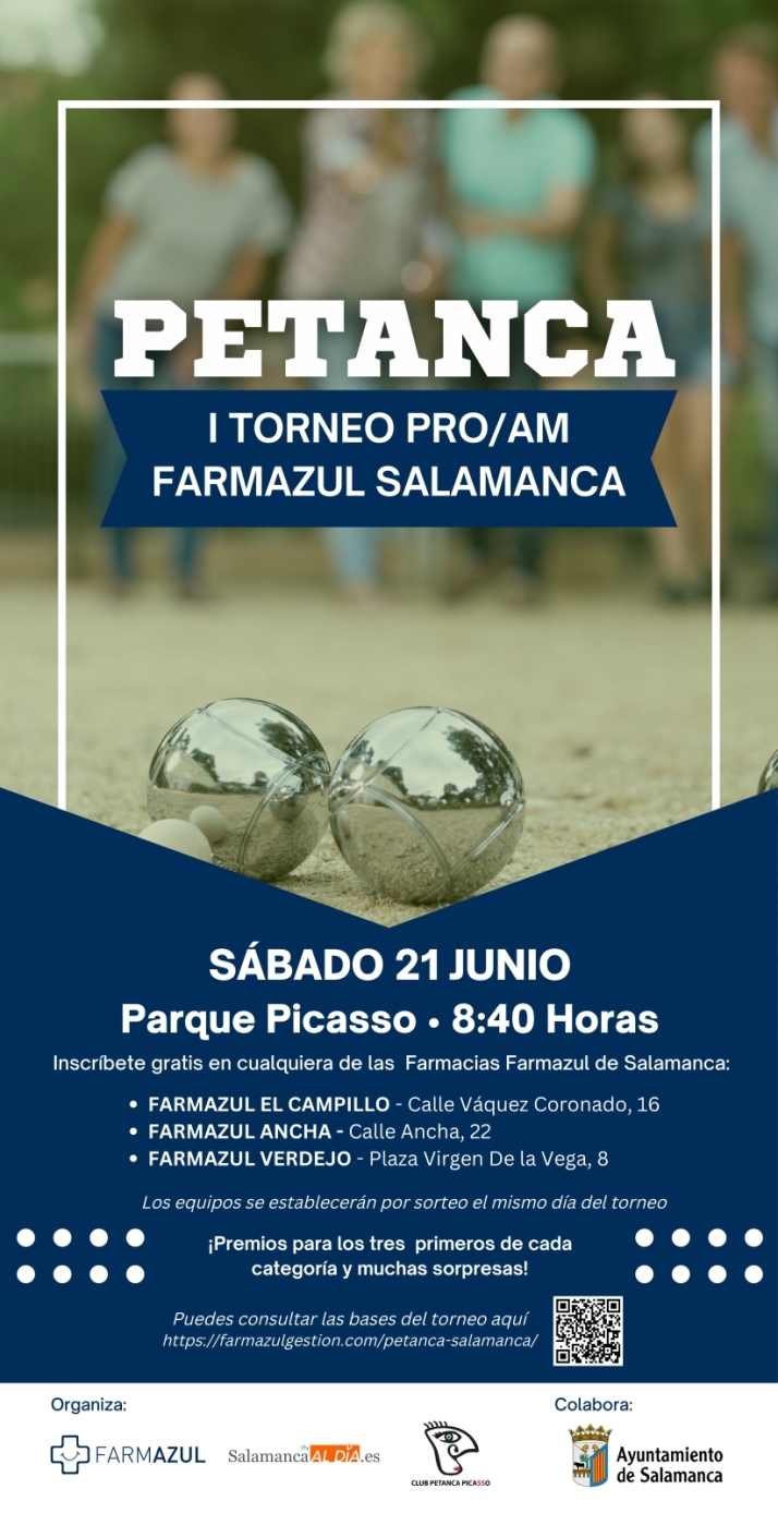 La petanca tomar&aacute; Salamanca el 21 de junio con el I Campeonato Farmazul por el envejecimiento activo | Imagen 1
