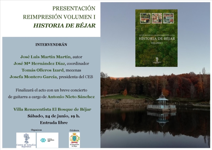 El primer volumen sobre la historia de B&eacute;jar vuelve a las planchas de impresi&oacute;n | Imagen 1