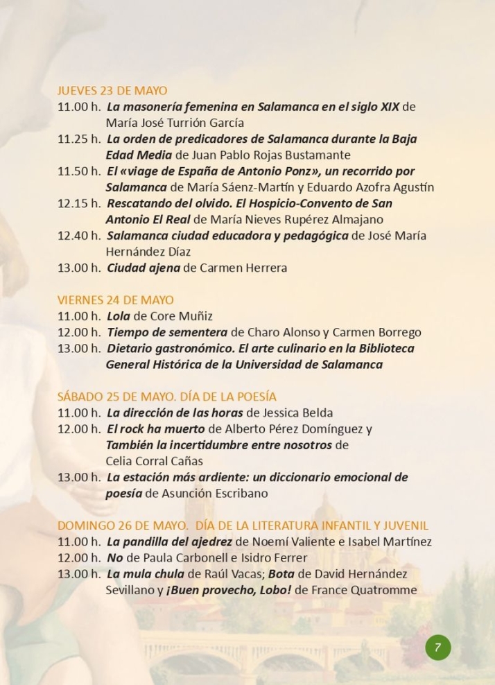 Programa de actividades de la Feria del Libro que acoger&aacute; la Plaza Mayor | Imagen 5
