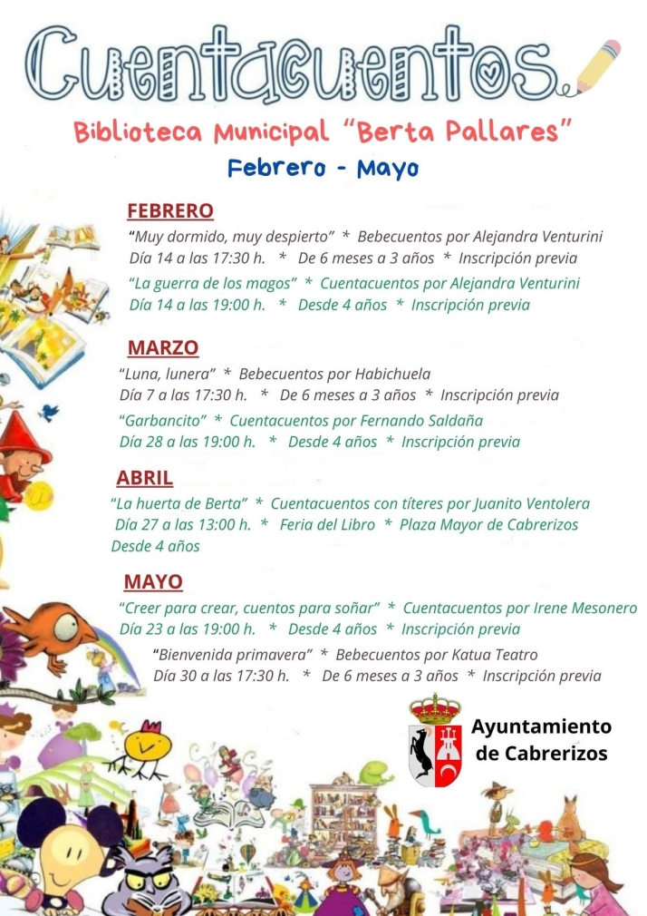 Interesante programaci&oacute;n en la Biblioteca Municipal 'Berta Pallares' de Cabrerizos | Imagen 1