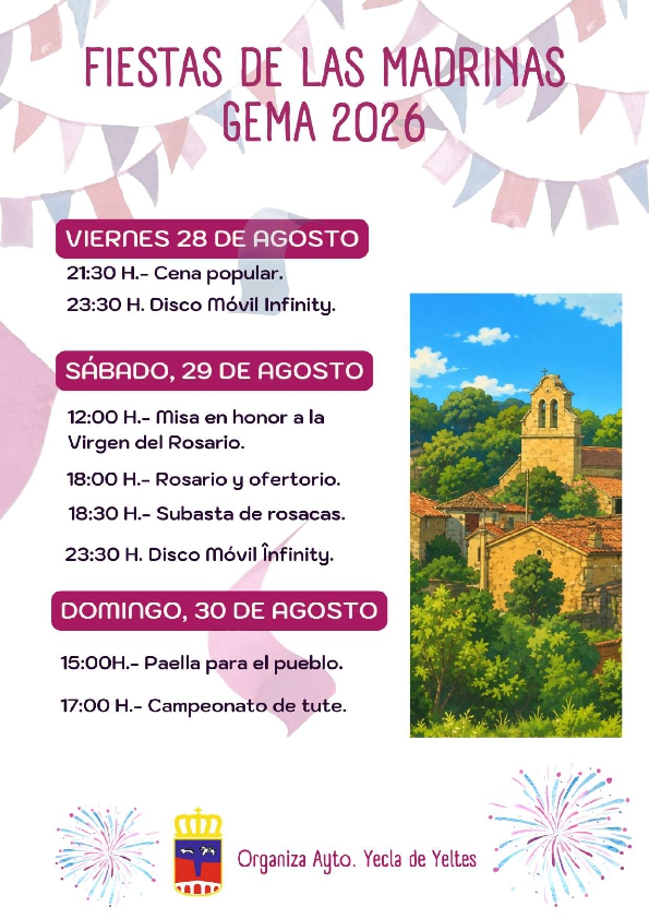 Cena popular, subasta de roscas y paella: así serán las Fiestas de las Madrinas en Gema | Imagen 1