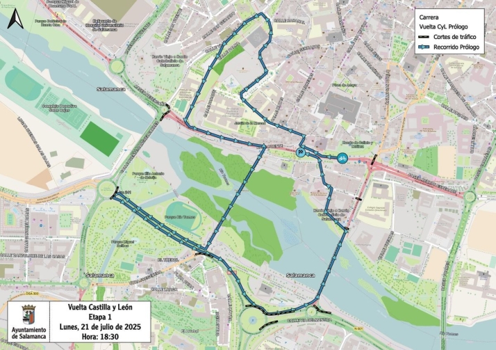 La II Vuelta Ciclista a Castilla y Le&oacute;n Sub-23 y &Eacute;lite provocar&aacute; importantes cortes de tr&aacute;fico este lunes en Salamanca | Imagen 1