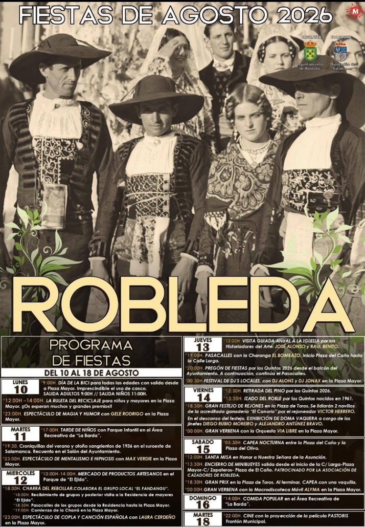 Los Quintos y la "Charrá" del Rebollar protagonizan las fiestas de verano de Robleda | Imagen 1