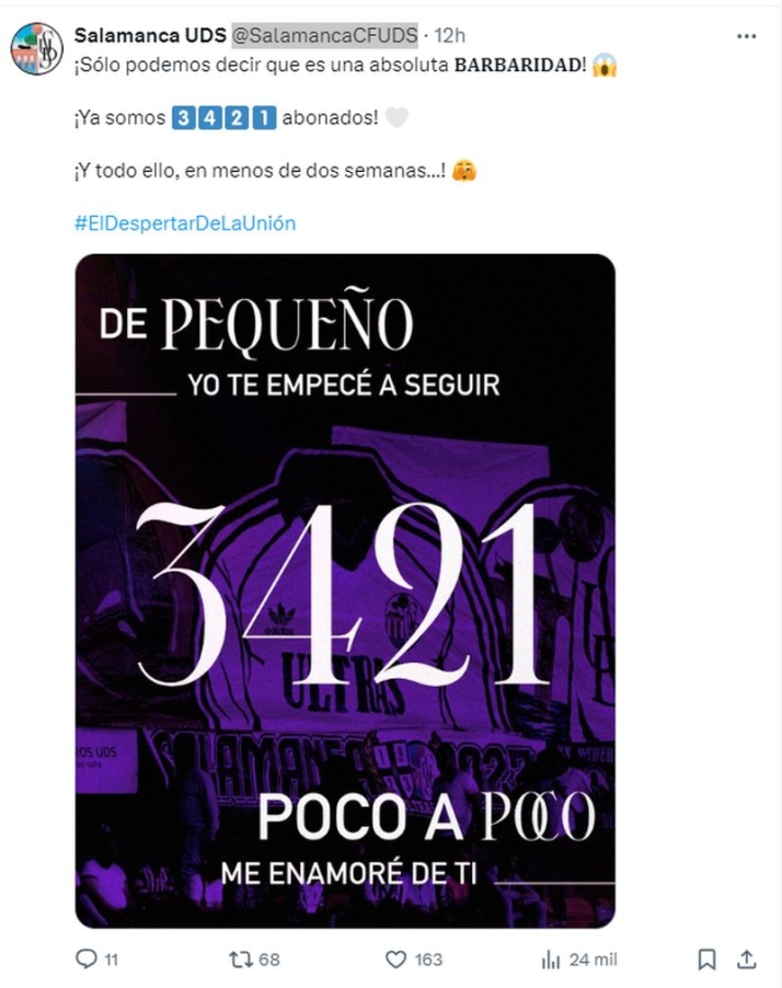 El Salamanca UDS roza los 3.500 fieles gracias a los abonos online | Imagen 1