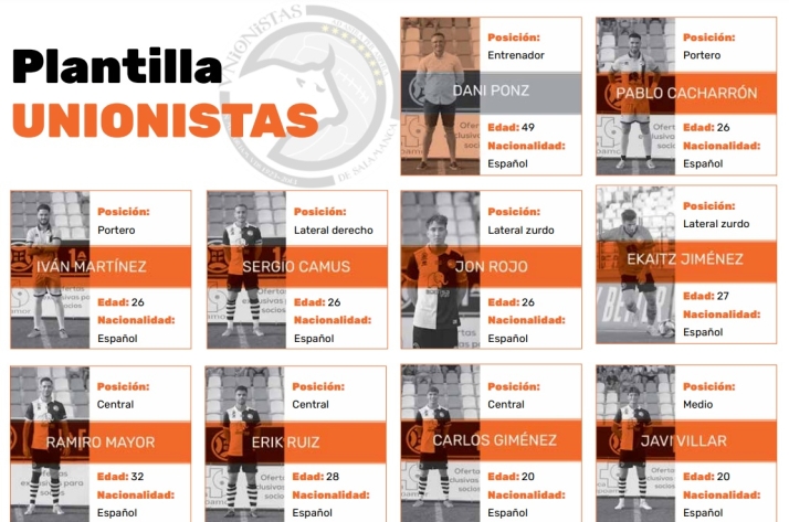 El 'uno a uno' de Unionistas y el Salamanca UDS: los jugadores de esta nueva temporada | Imagen 1