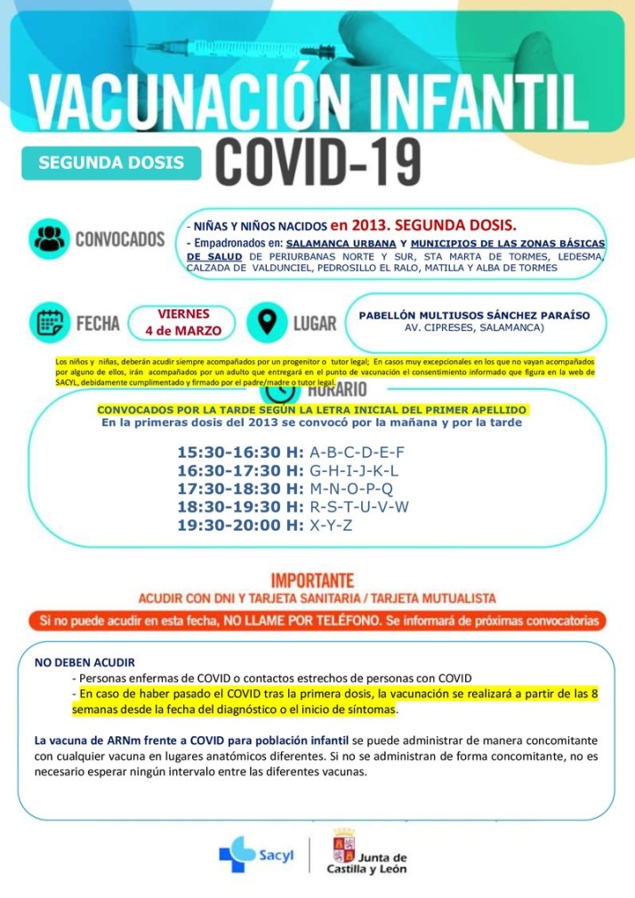 Siguen las repescas en el Multiusos, donde llegan las segundas dosis para nacidos en 2012, 2013 y 2014 | Imagen 5