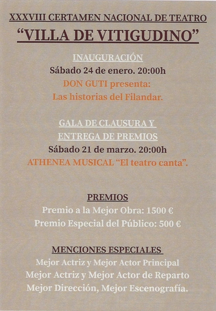 Vitigudino eleva el nivel de su Certamen Nacional de Teatro con grupos de seis comunidades y una variada oferta de g&eacute;neros | Imagen 1