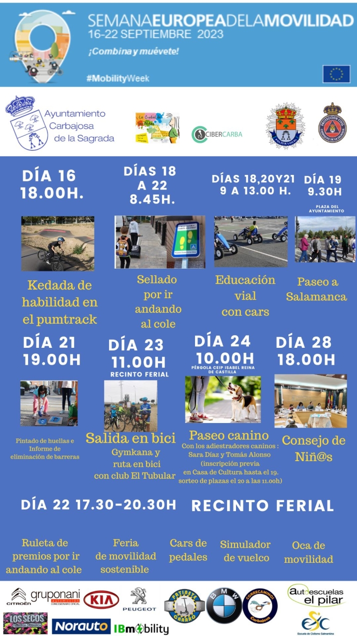 Carbajosa inaugura este s&aacute;bado la Semana de la Movilidad con actividades para todas las edades | Imagen 1