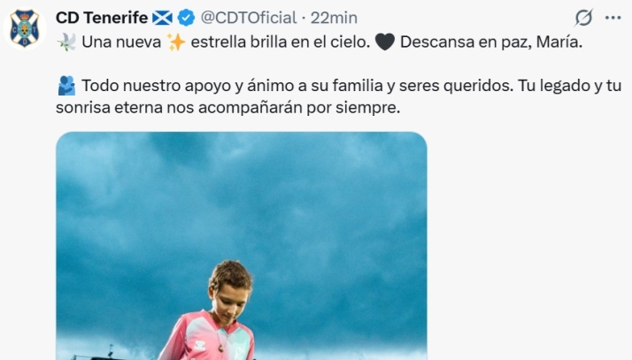 El mundo del deporte de Salamanca brinda todo su cari&ntilde;o a M4R&Iacute;A en su adi&oacute;s: Unionistas, el Salamanca UDS, el Perfumer&iacute;as Avenida... | Imagen 3