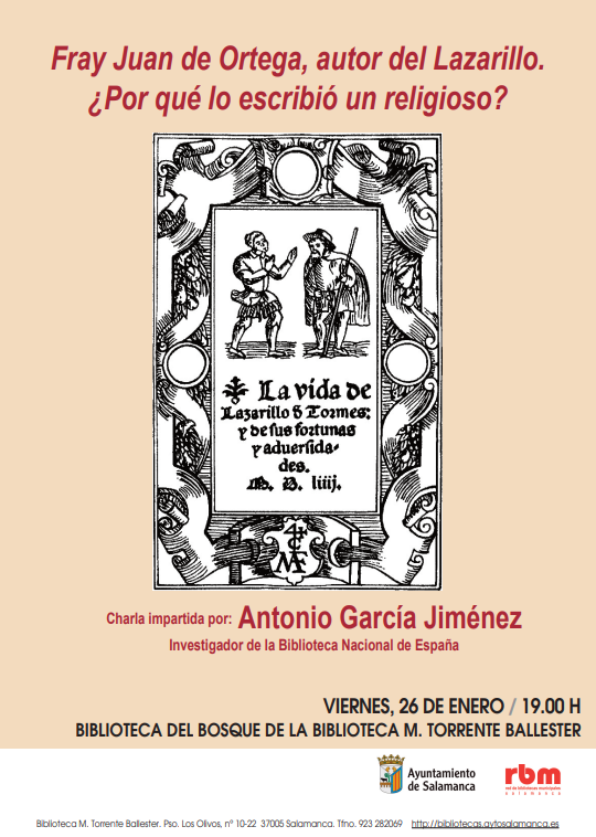 &iquest;Quieres conocer m&aacute;s detalles sobre el religioso autor del Lazarillo de Tormes? Esta conferencia te interesa  | Imagen 1