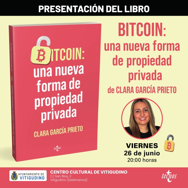 Clara García Prieto presenta en Vitigudino su libro sobre Bitcoin | Imagen 1