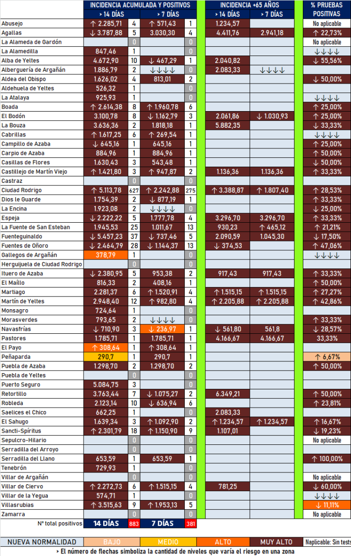 La cifra quincenal de positivos en el global de la comarca baja por 1&ordf; vez desde el 22 de diciembre | Imagen 1