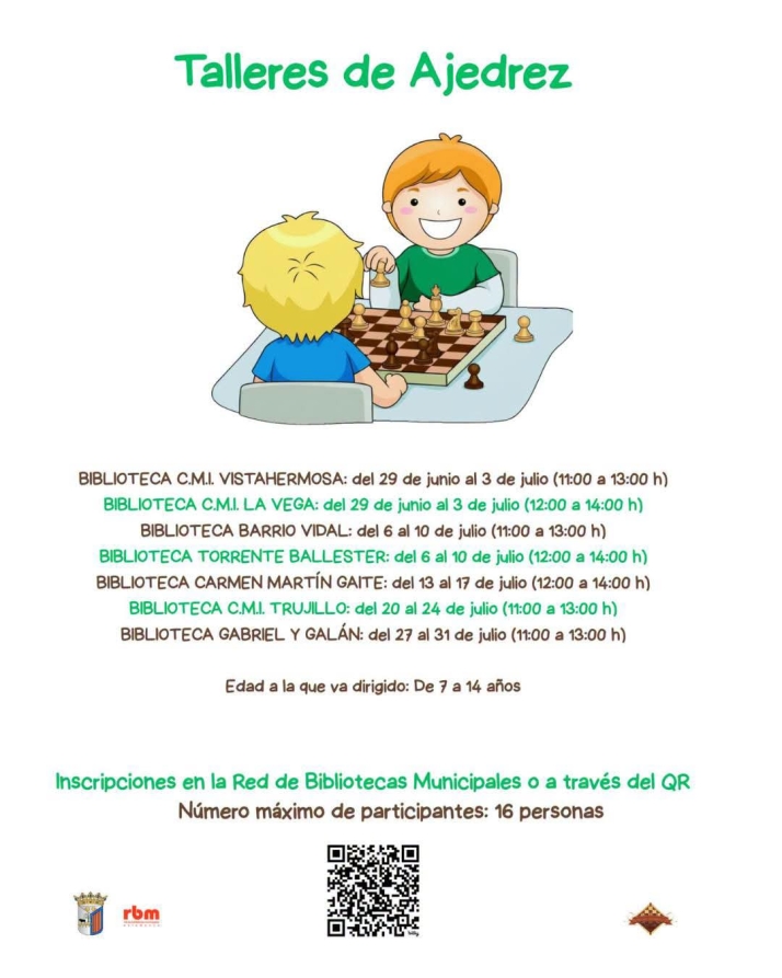 Maestros del tablero enseñarán ajedrez gratis a niños de 7 a 14 años en las bibliotecas de Salamanca | Imagen 1