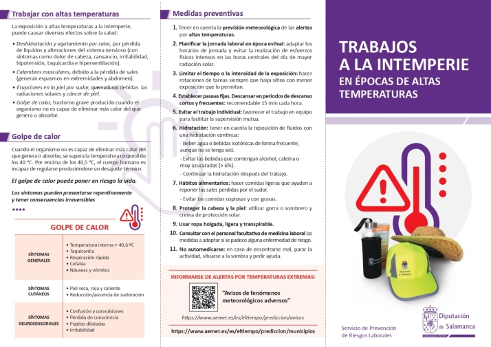 La Diputaci&oacute;n aprueba su plan de medidas preventivas en trabajos a la intemperie con altas temperaturas | Imagen 1