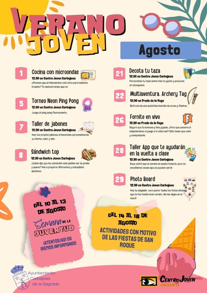 Taller de helados y customizaci&oacute;n de ropa, entre otras muchas actividades en el &lsquo;Verano Joven&rsquo; de Carbajosa  | Imagen 2