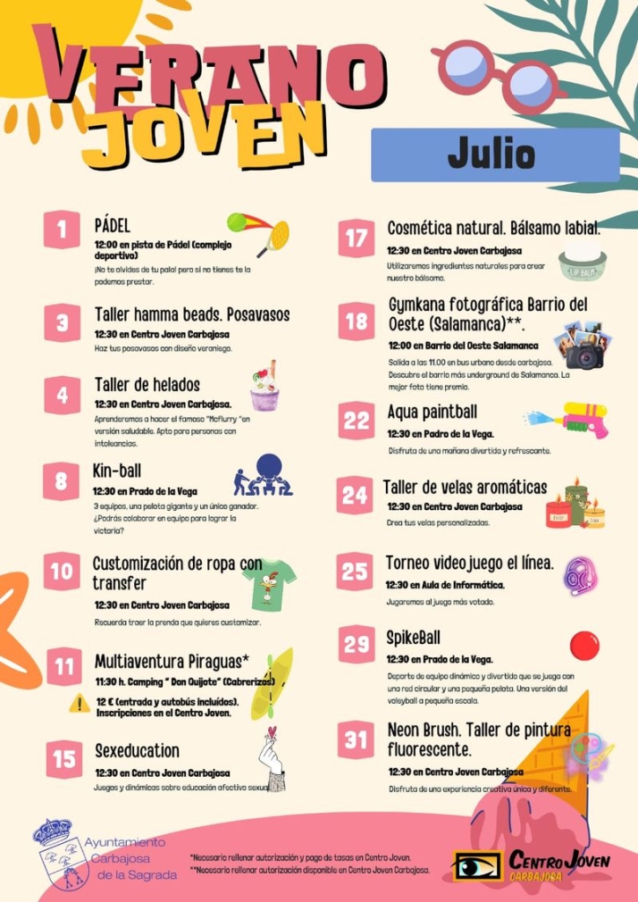 Taller de helados y customizaci&oacute;n de ropa, entre otras muchas actividades en el &lsquo;Verano Joven&rsquo; de Carbajosa  | Imagen 3