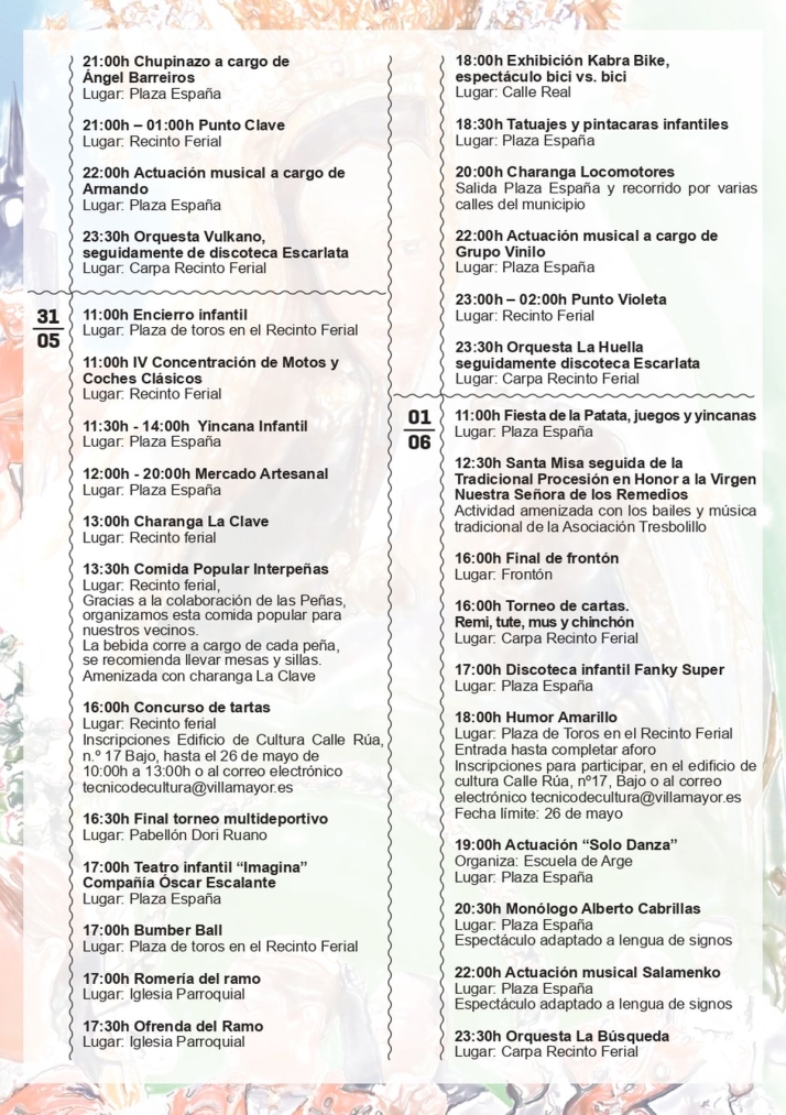 Villamayor se engalana para sus fiestas: un completo programa cultural y l&uacute;dico del 23 de mayo al 2 de junio | Imagen 3