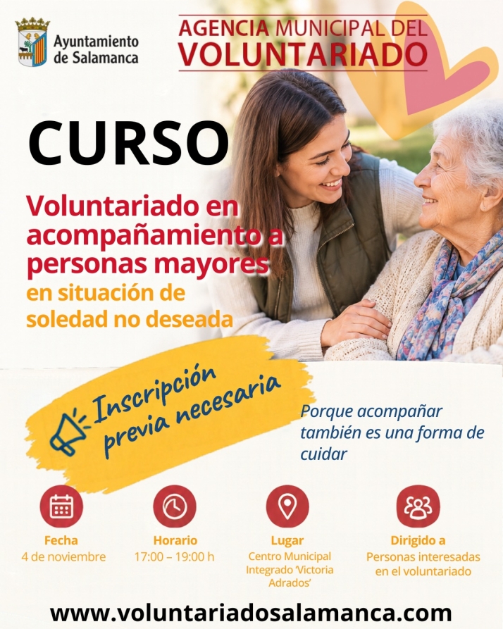 Curso gratuito en Salamanca para acompañar a mayores en soledad | Imagen 1
