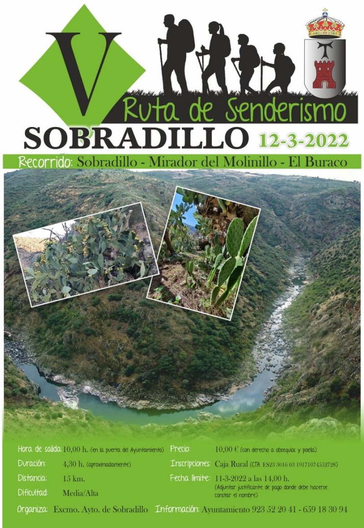 La V Ruta de Senderismo de Sobradillo invita a conocer las arribes del &Aacute;gueda | Imagen 1