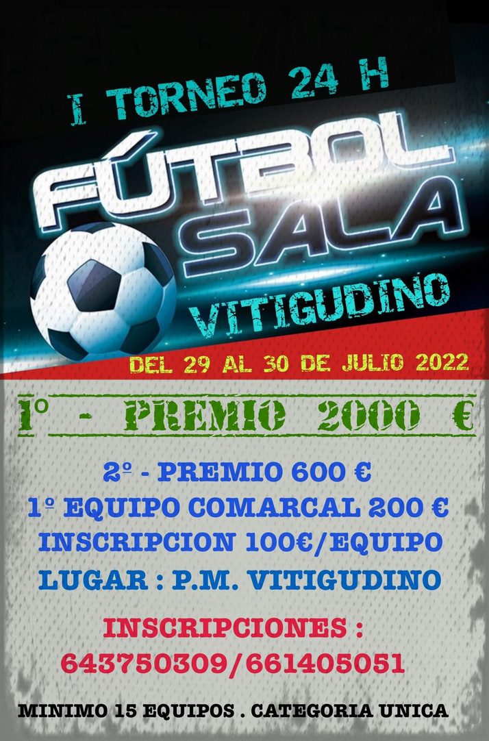 El CD Los Leones de Vitigudino organiza un torneo de f&uacute;tbol sala con 2.000 euros de premio para el ganador | Imagen 1