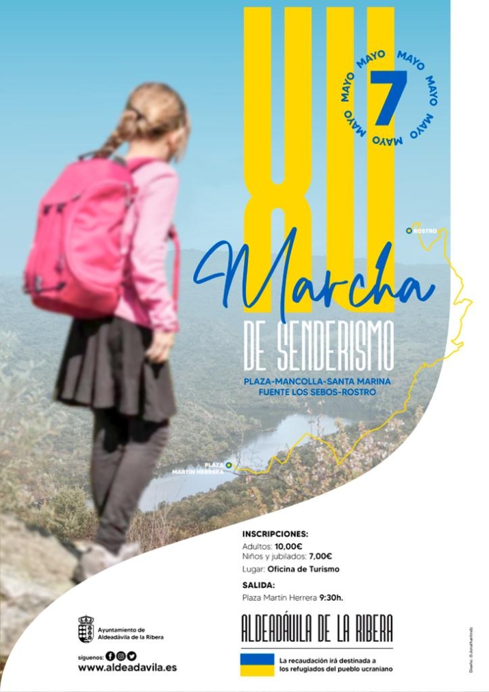Aldead&aacute;vila organiza una marcha senderista a favor de los refugiados ucranianos | Imagen 1