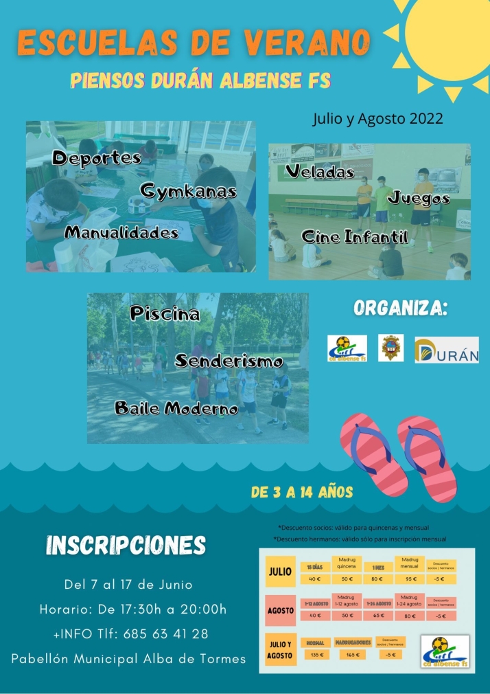 Diversi&oacute;n asegurada en verano con las Escuelas del Piensos Dur&aacute;n Albense | Imagen 1