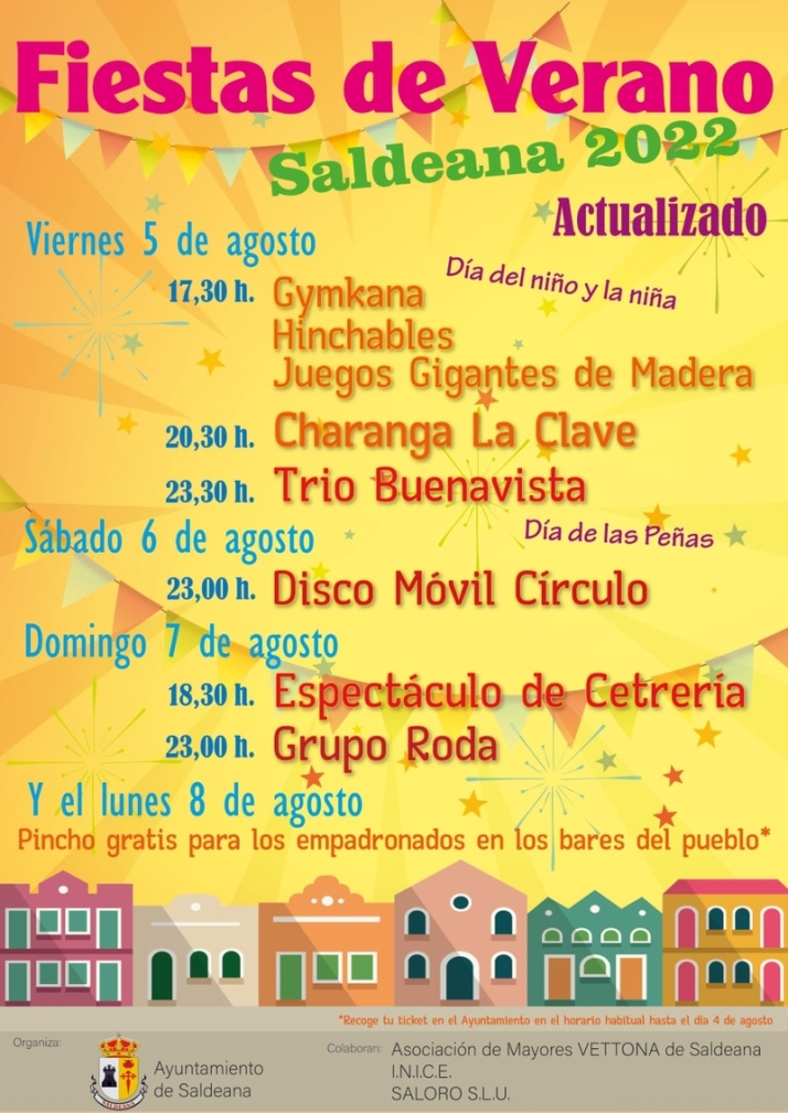 Los vecinos de Saldeana tienen unas fiestas de verano cargadas de m&uacute;sica  | Imagen 1