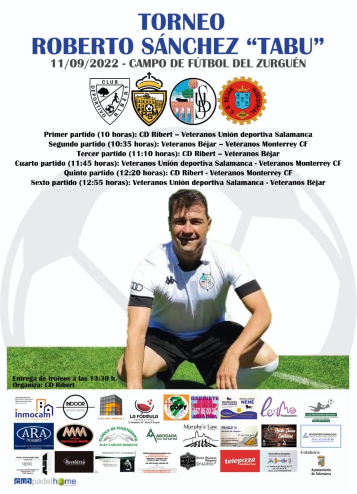 El Torneo Roberto Sánchez 'Tabu' se celebrará en el Zurguén el 11 de septiembre | Imagen 1