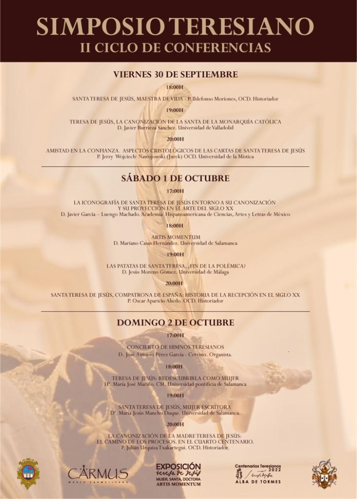 El segundo ciclo del Simposio Teresiano reunir&aacute; a expertos de Santa Teresa en la villa ducal | Imagen 1