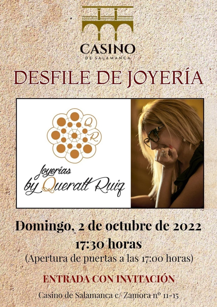 La joyer&iacute;a salmantina by Queralt Ruiz volver&aacute; a lucir en un desfile en el Casino  | Imagen 1