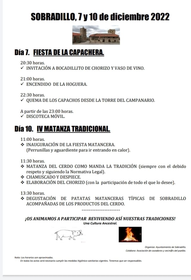 Sobradillo vivir&aacute; un intenso puente de la Inmaculada con la fiesta de la Capachera y la IV Matanza Tradicional | Imagen 1