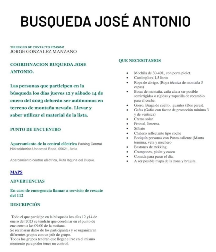 La Junta solicita la ayuda de la UME para tratar de localizar al monta&ntilde;ero en la sierra de B&eacute;jar | Imagen 1
