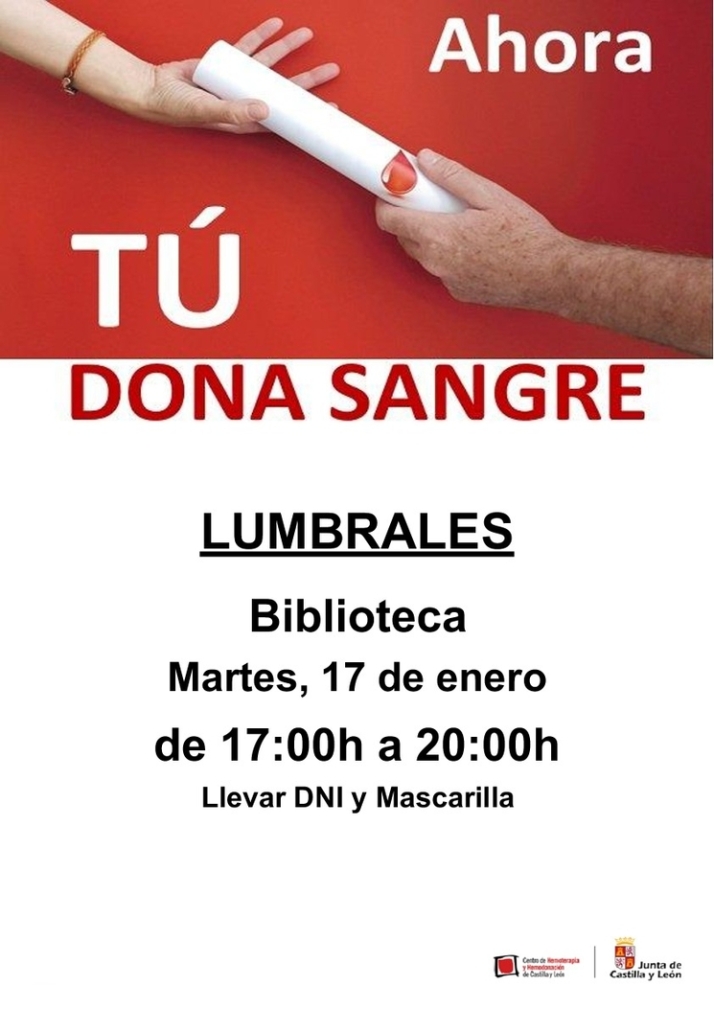 La Unidad de Hemoterapia regresa a Lumbrales con necesidad de los grupos A+ y A- | Imagen 1