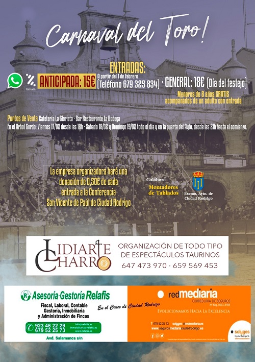 16 recortadores, entre ellos 5 mirobrigenses, participar&aacute;n en el Concurso Goyesco de Carnaval | Imagen 2