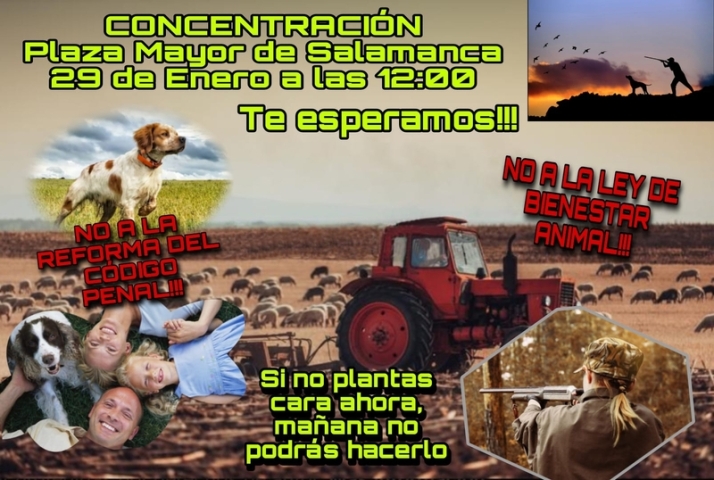 Una Plataforma de titulares de cotos de caza convoca una concentraci&oacute;n contra la aprobaci&oacute;n de la Ley de Bienestar Animal | Imagen 1