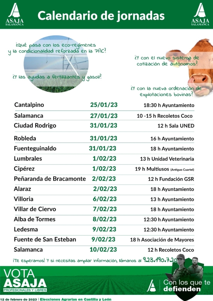 Asaja recorre la provincia con unas jornadas informativas sobre la nueva PAC y la nueva cuota de aut&oacute;nomos | Imagen 1