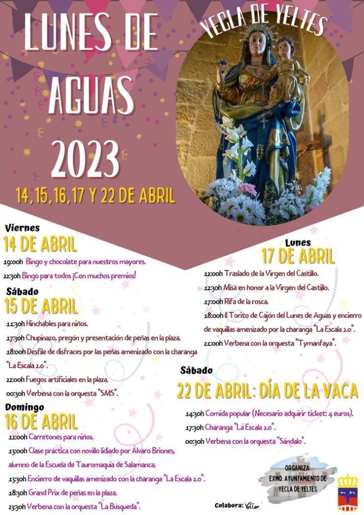 Todo dispuesto en Yecla de Yeltes para celebrar las fiestas del Lunes de Aguas | Imagen 1