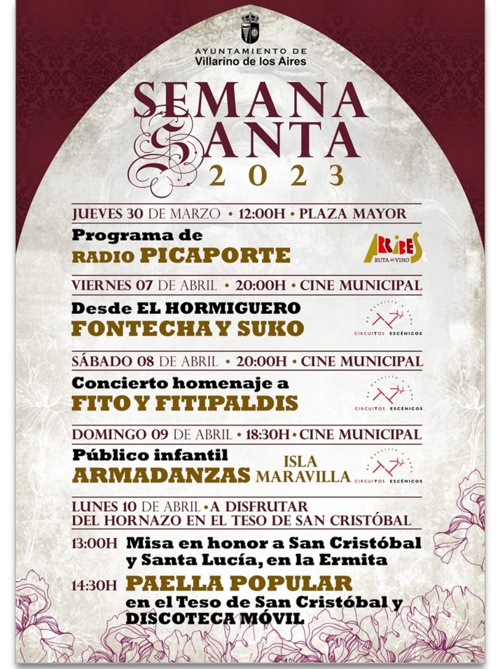 Villarino tendr&aacute; una Semana Santa cargada de actividades  | Imagen 1