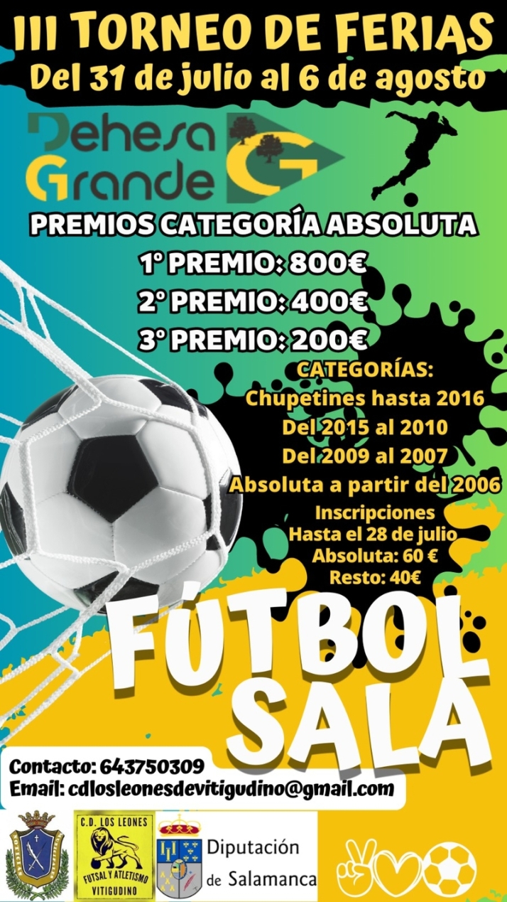 El 28 de julio vence el plazo de inscripción en el III Torneo de Ferias de Vitigudino | Imagen 1